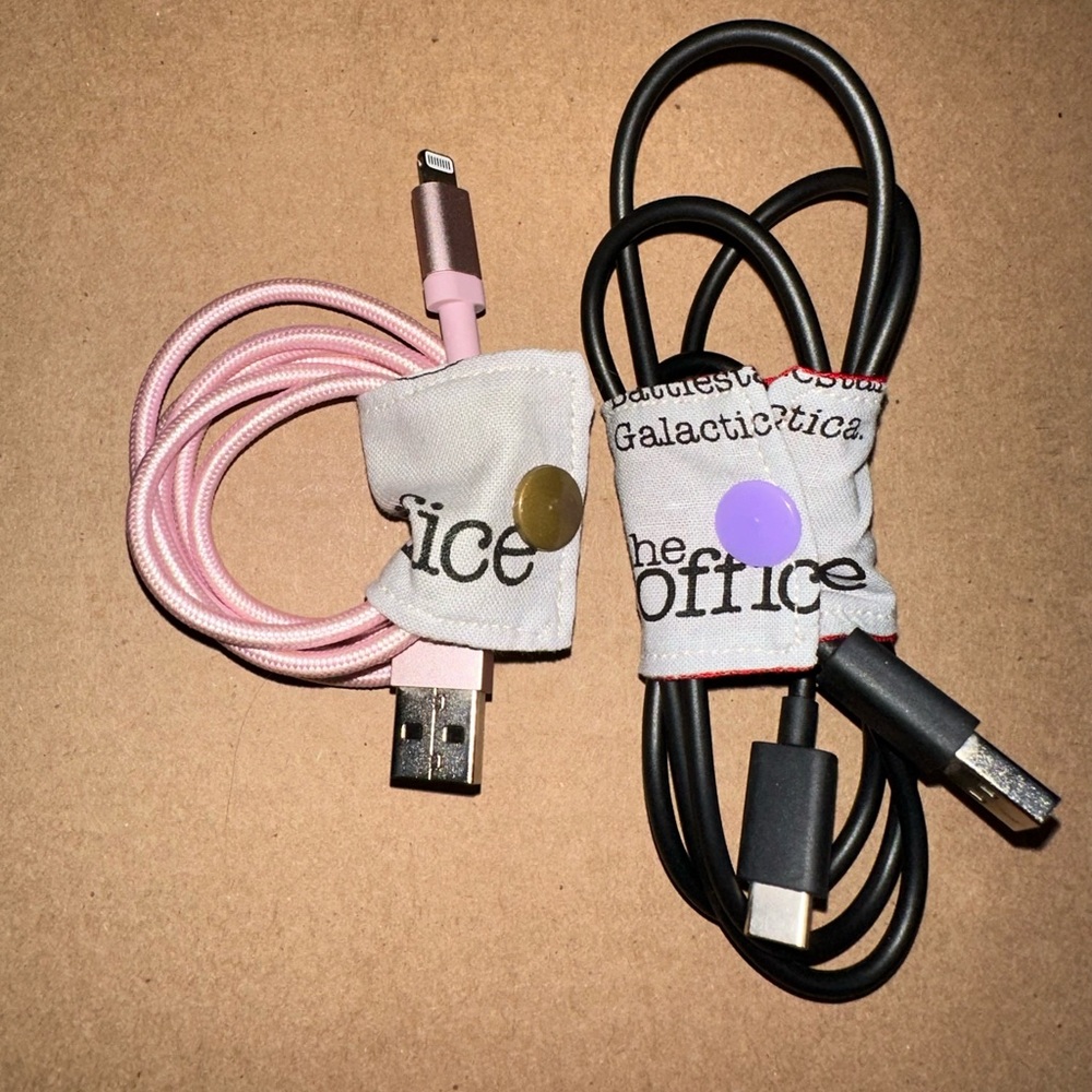 Handmade Cord Savers- Set of 2 The Office themed